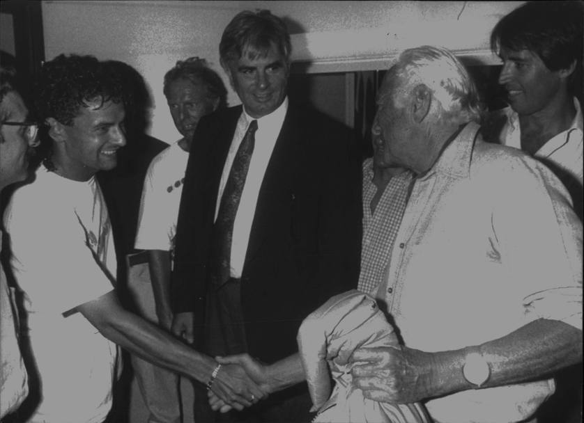 Baggio, Maifredi e Gianni Agnelli nel 1990